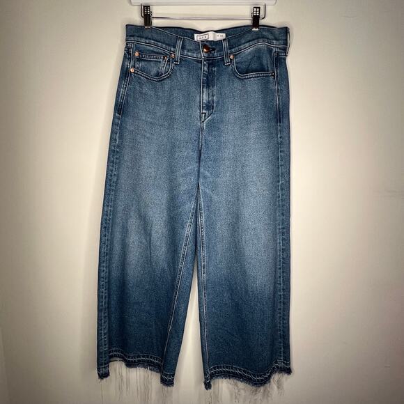 AYR The Must Wide Leg Cropped Jeans Size 30 - Picture 2 of 8